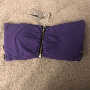 💜 Hot Topic Strapless Bralette💜